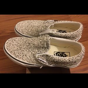 Vans Classic Slip-On Size 4.0 Mem’s Speckle/True White New With Tags